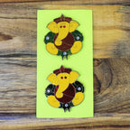Artistic finish on decorative Lord Ganesha wall hanging sticker design