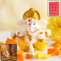 Lord Ganesha decorative idol with golden crown for home pooja
