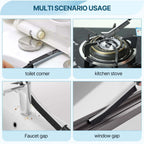 Long handle corner cleaning brush used for cleaning window tracks and grout lines