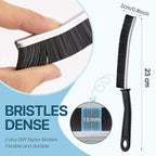 Compact angled head of the corner cleaning brush designed for tight gaps cleaning