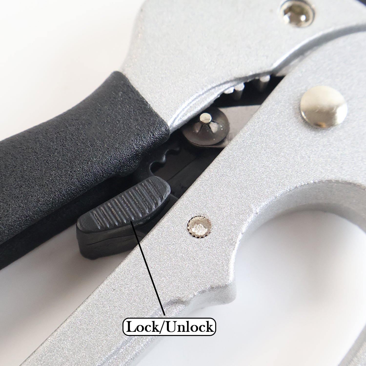 Ergonomic gardening shears featuring cushioned, anti-slip handles for comfortable grip.
