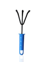 The XcelCraft gardening hand tools set displayed, showcasing each tool's specific function.