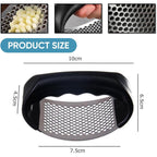 One-piece garlic crusher with ergonomic grip for daily use