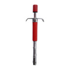 Top view of stainless steel gas lighter with rust-proof finish