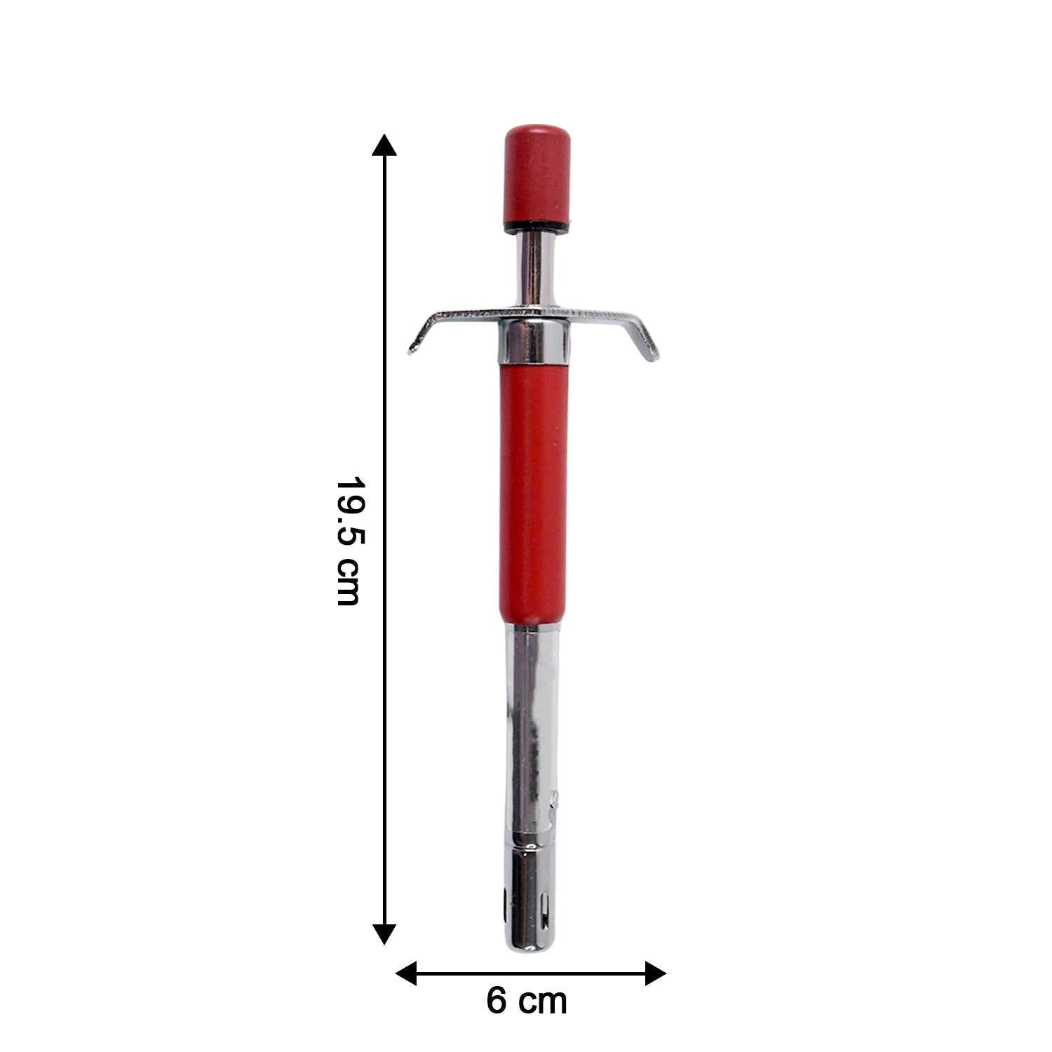 Ergonomic handle detail of Supermom Dragon stainless steel gas lighter