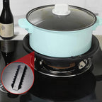 Heat efficiency plate used on gas burner to improve fuel usage
