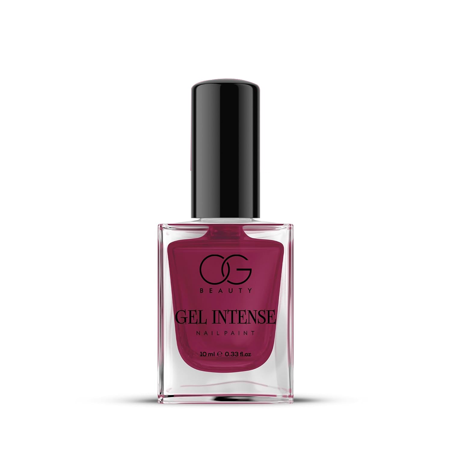 Plump plum pop gel nail paint with intense pigmentation