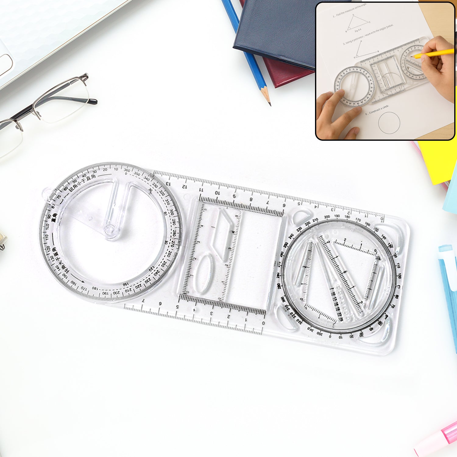 Precision geometry drawing tool used for technical drawing
