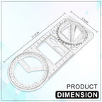 Multi-functional geometry drawing tool demonstrating angle measurement