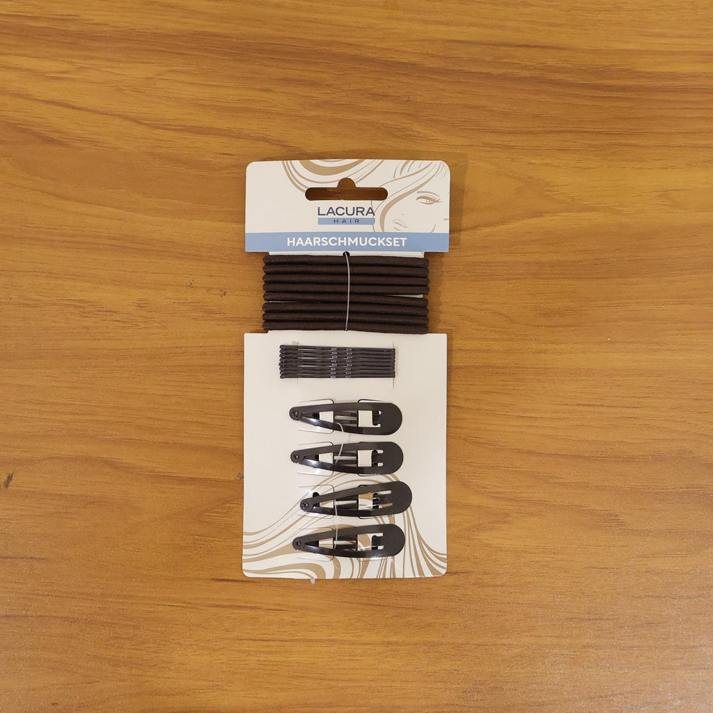 Assorted hair pins and clips for various hairstyles
