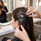 Display of hair pins and clips for styling