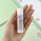 Twist-up mechanism of cartoon design solid glue stick for controlled use
