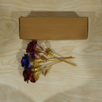 Angled perspective of the Mix Color Rose Set, emphasizing its beautiful form and varied shades.