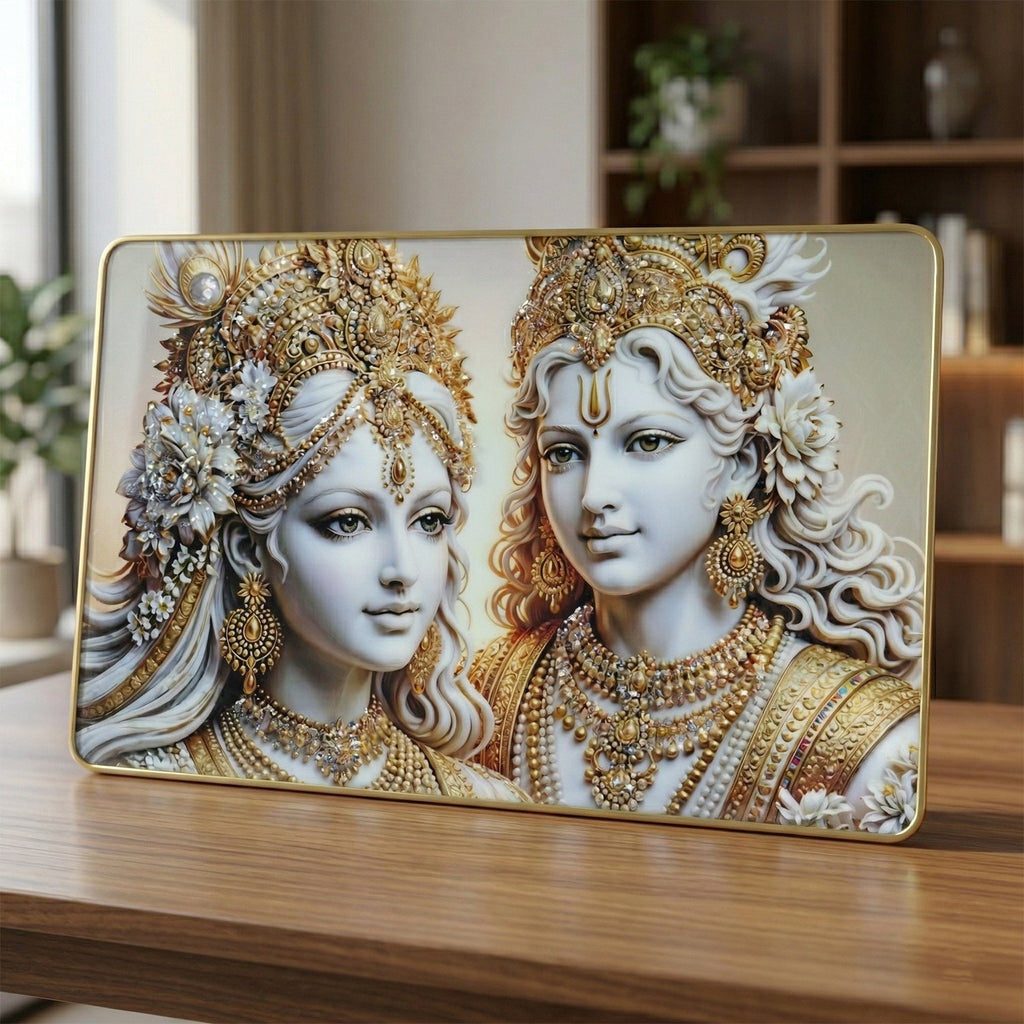 Radha Krishna wall frame – festive and spiritual decor