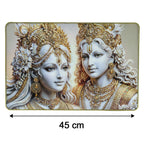 Luxury Radha Krishna framed artwork for aesthetic home decor