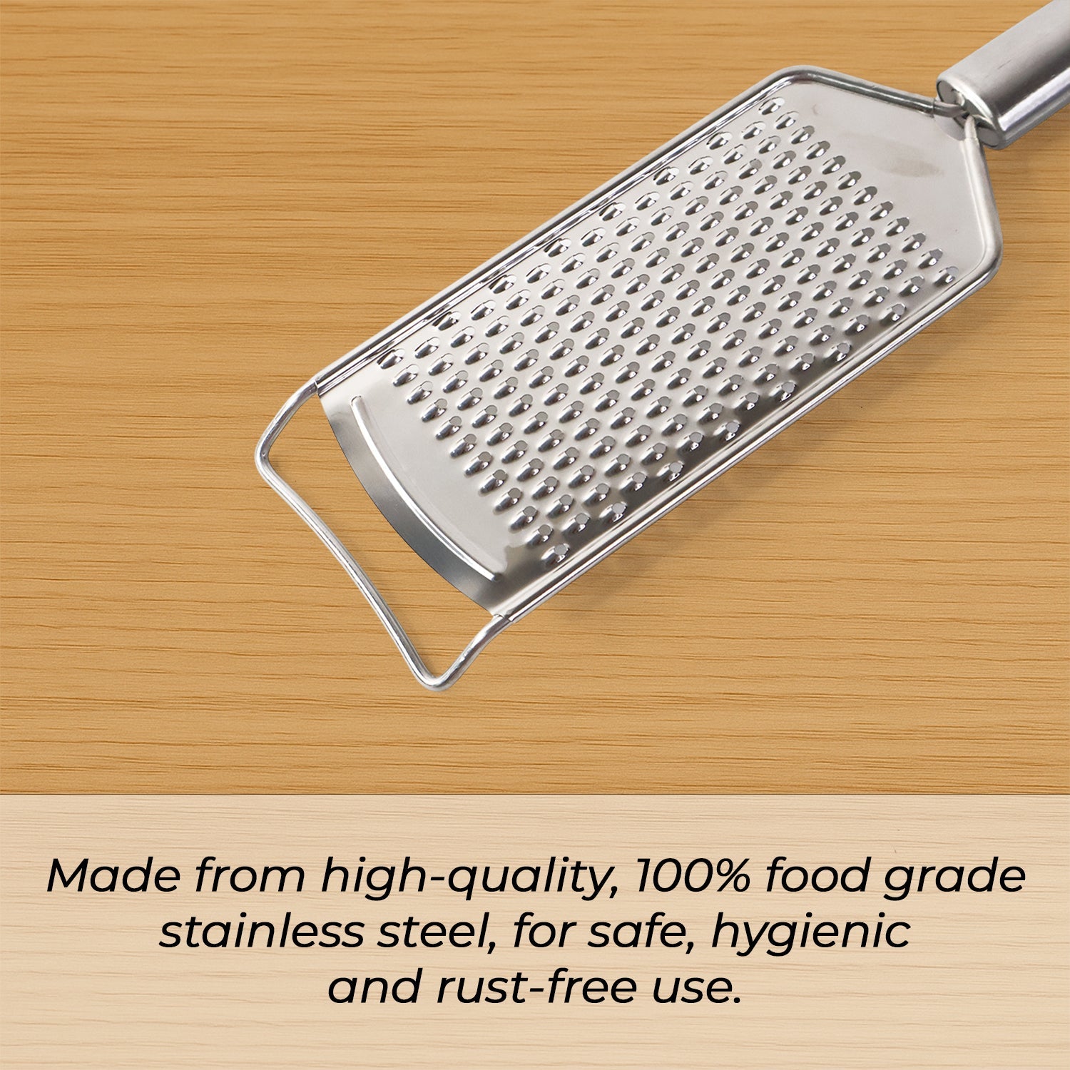 Handheld stainless steel carrot and vegetable grater