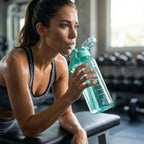 Wide mouth 2 litre hydration bottle for gym and outdoor activities