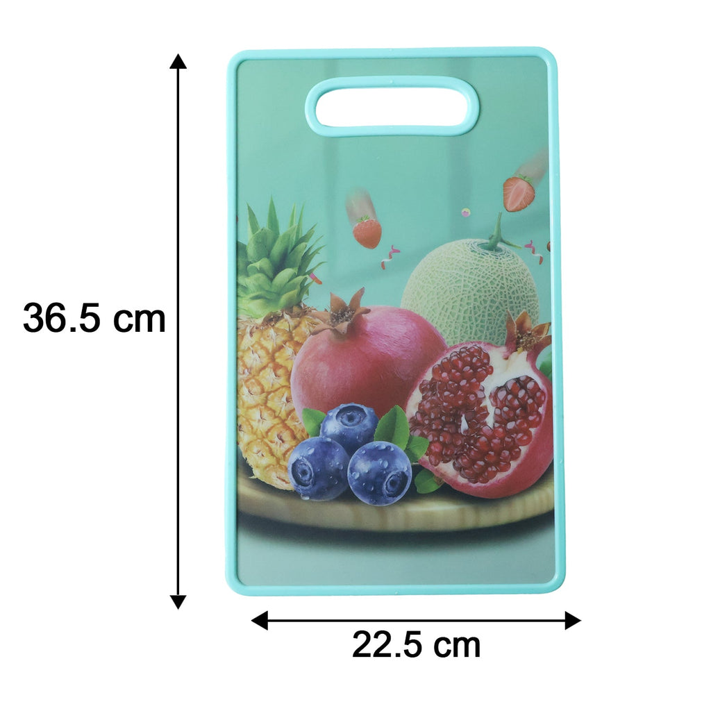 Cutting board size illustration with ruler