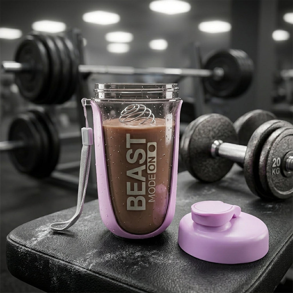 Fitness drink shaker bottle, easy to clean