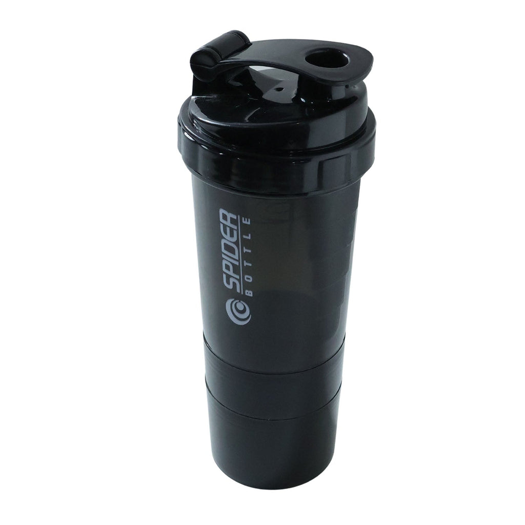 Upright protein shaker bottle for fitness and hydration