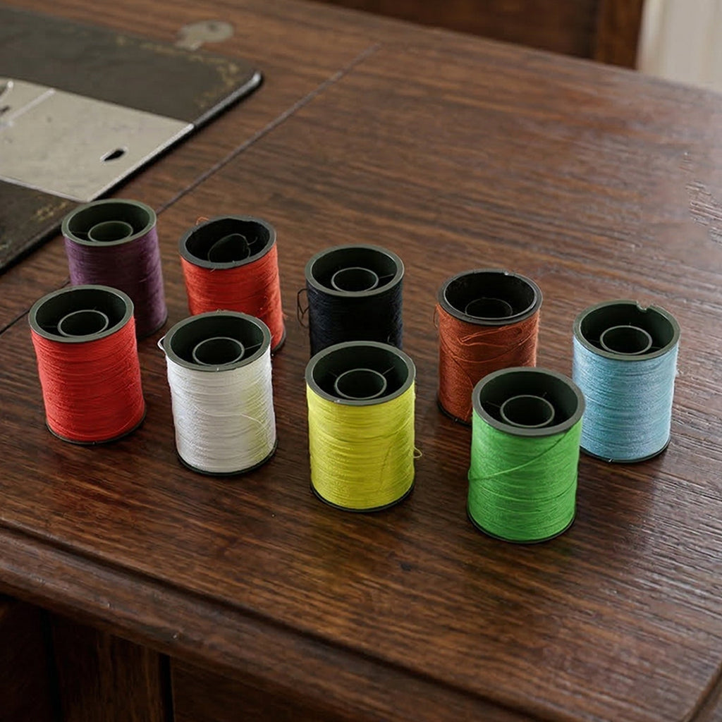 Portable stitching kit box with organized tools