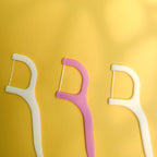 Handy dental floss picks designed for thorough plaque removal.