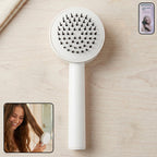 Self-Cleaning Hair Brush with air cushion design for gentle detangling.
