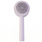 The air cushion brush gently massaging the scalp to stimulate blood circulation.