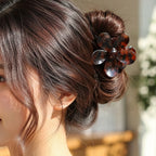 Detailed petal design on elegant plastic flower hair clip