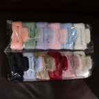 Colorful large faux fur hair claw clips stylish for office and parties