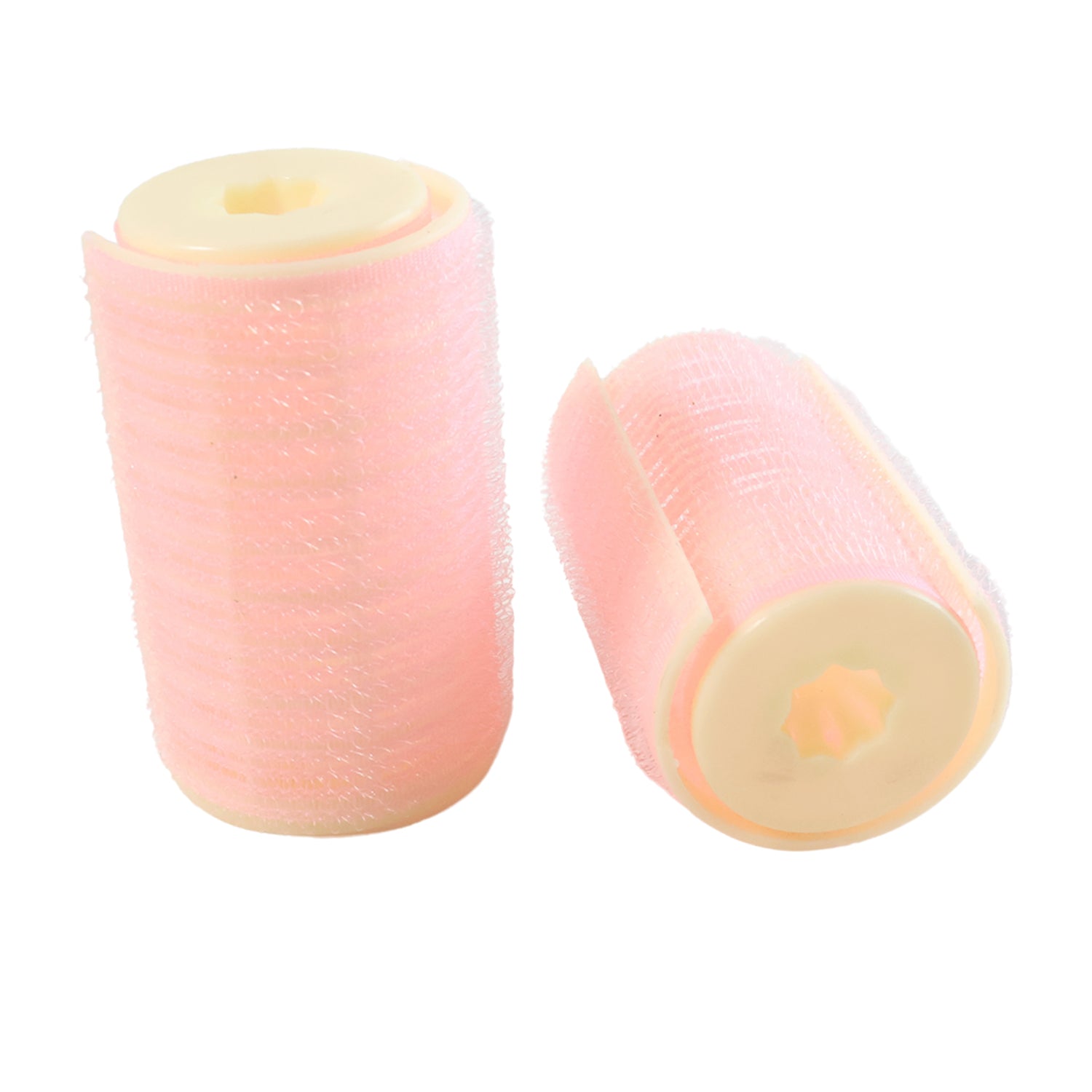 Neutral image showing hair curlers without styling context