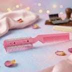 Razor comb for thinning and trimming hair