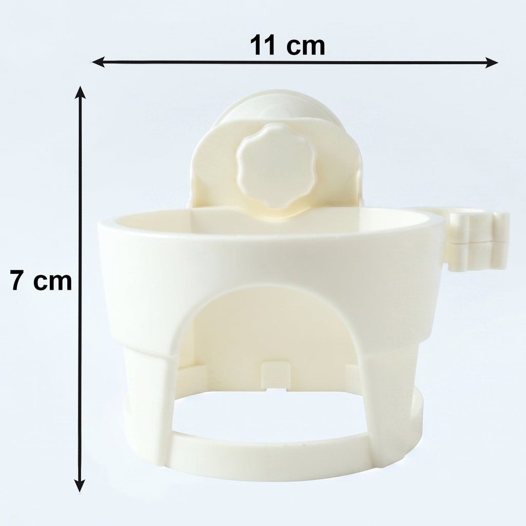 Durable plastic hair dryer holder with suction cup