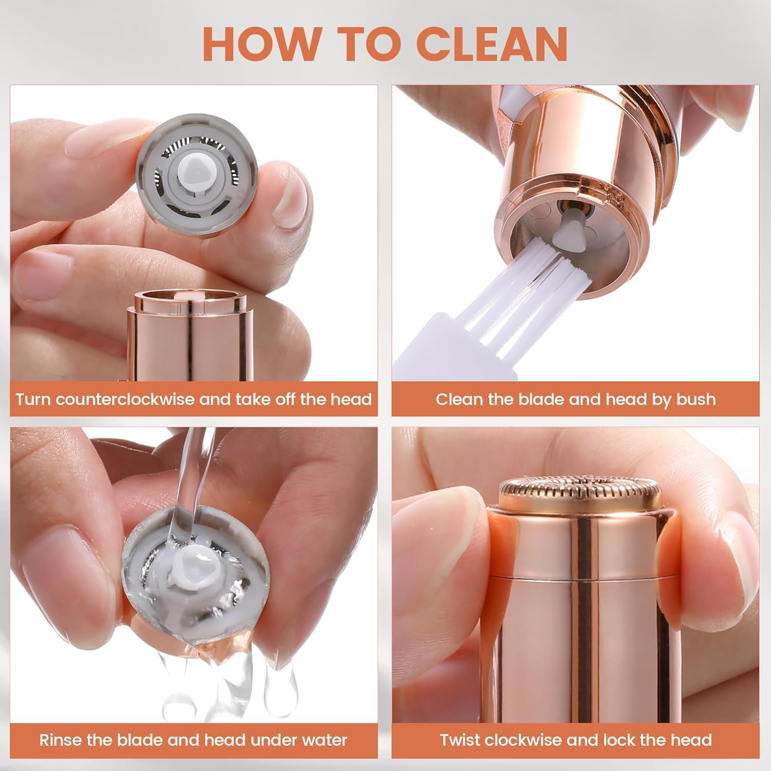 Personal grooming facial hair remover set for women