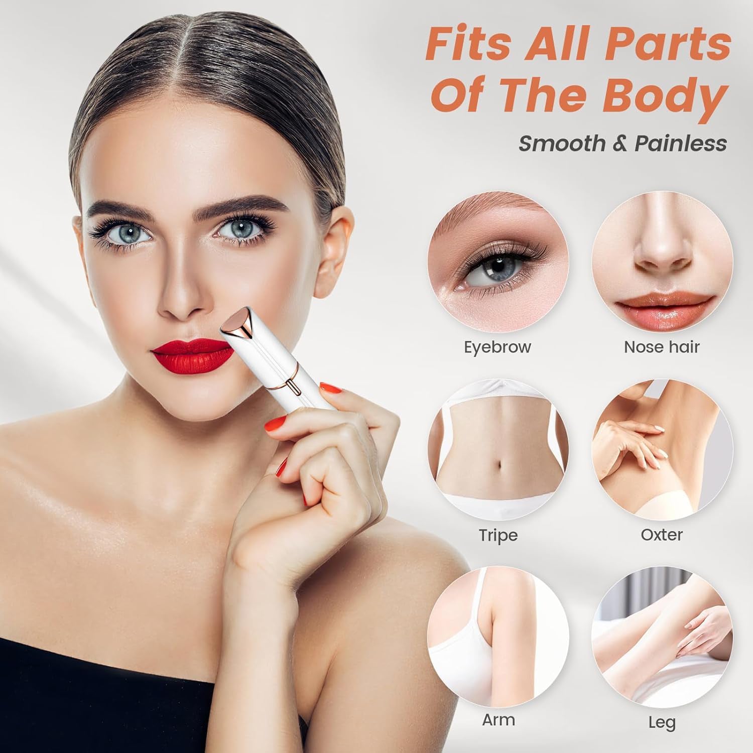 Cordless facial hair remover tool perfect for ladies’ grooming