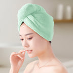 Close-up of premium microfiber fabric used in hair drying towel wrap