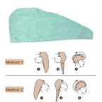 Lightweight microfiber hair towel wrap for all hair types