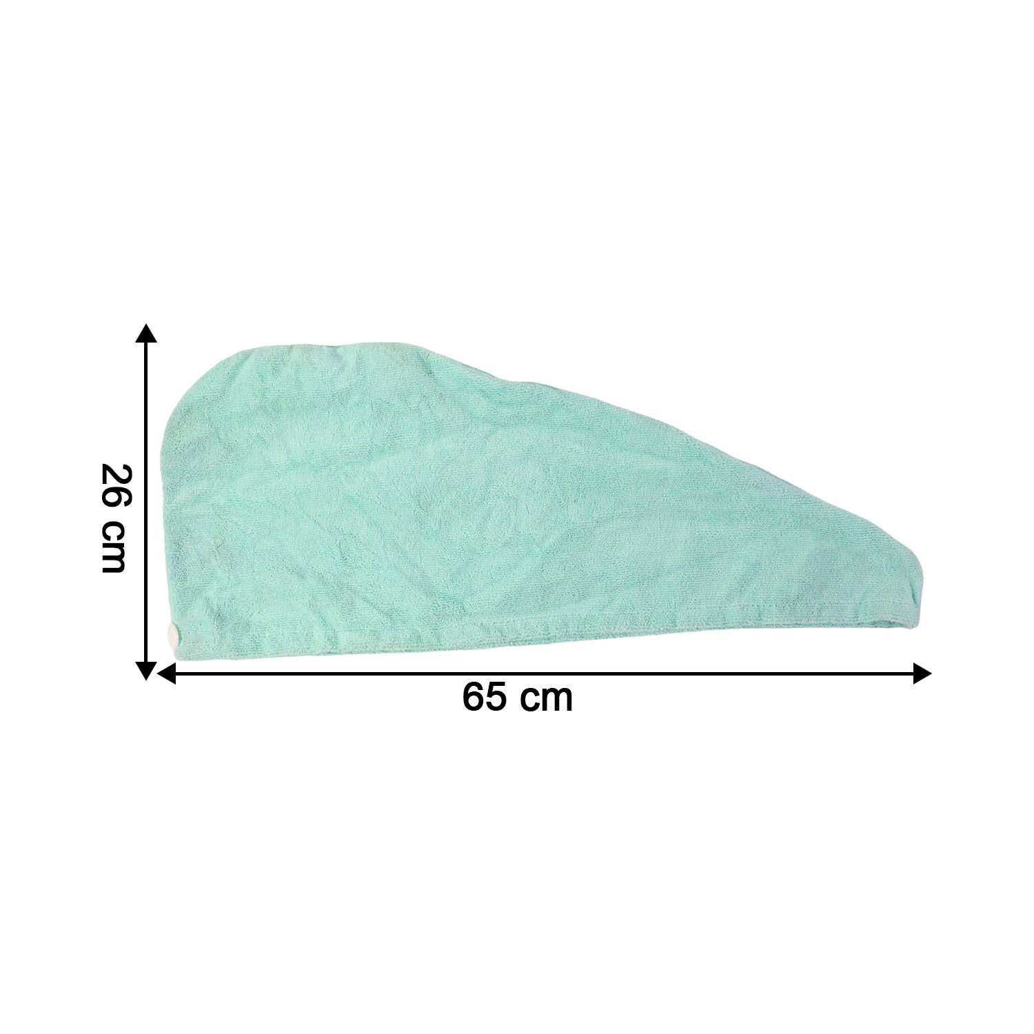 Microfiber turban towel designed for quick drying hair