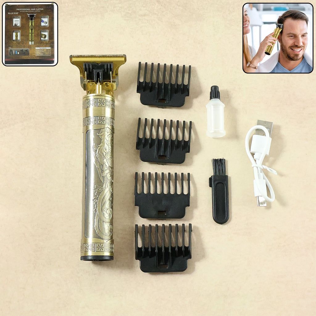 Electric hair trimmer with precision blade for smooth grooming