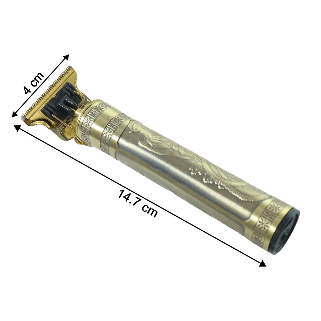 Hair trimmer device with multiple comb attachments for tailored cuts