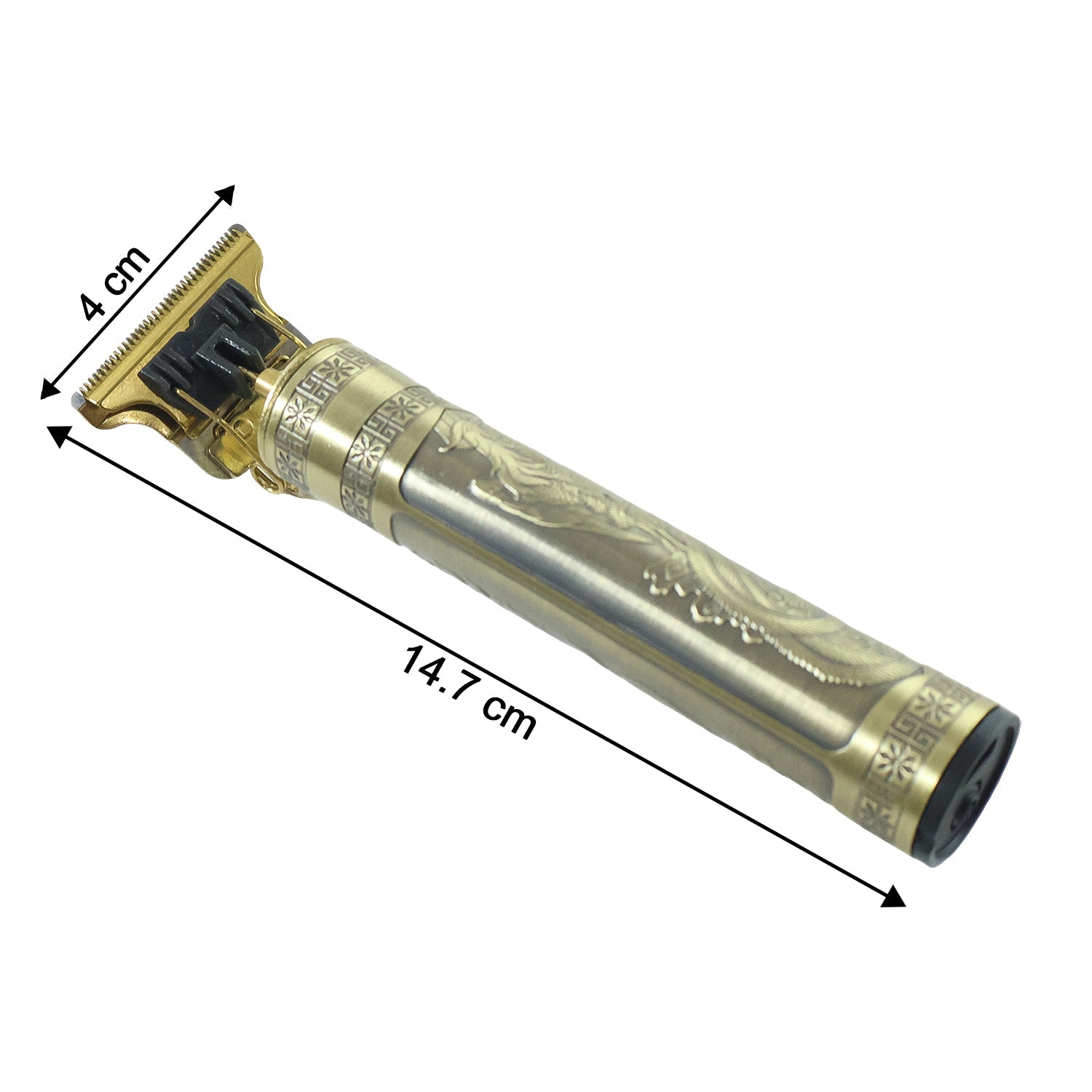 Hair trimmer device with multiple comb attachments for tailored cuts