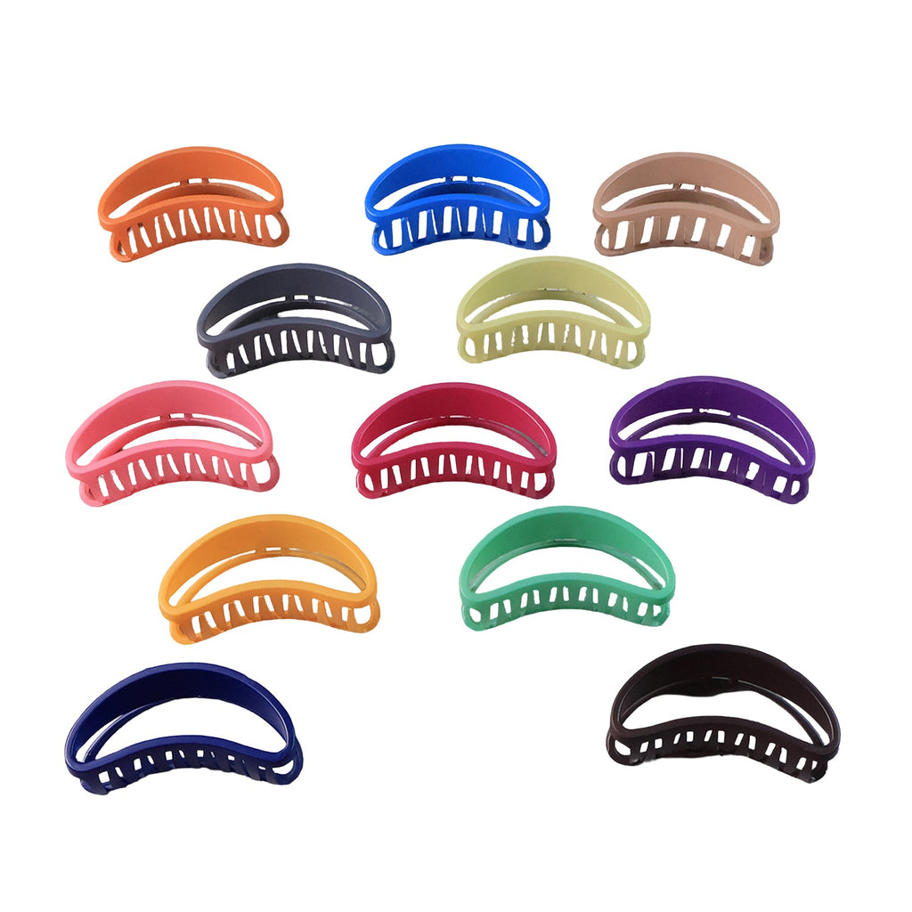 Plastic hair claw clip designed for firm hair fixation and easy use