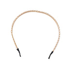 Decorative metal hair band studded with crystals
