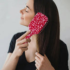 Ergonomic handle kids hair brush with fun designs