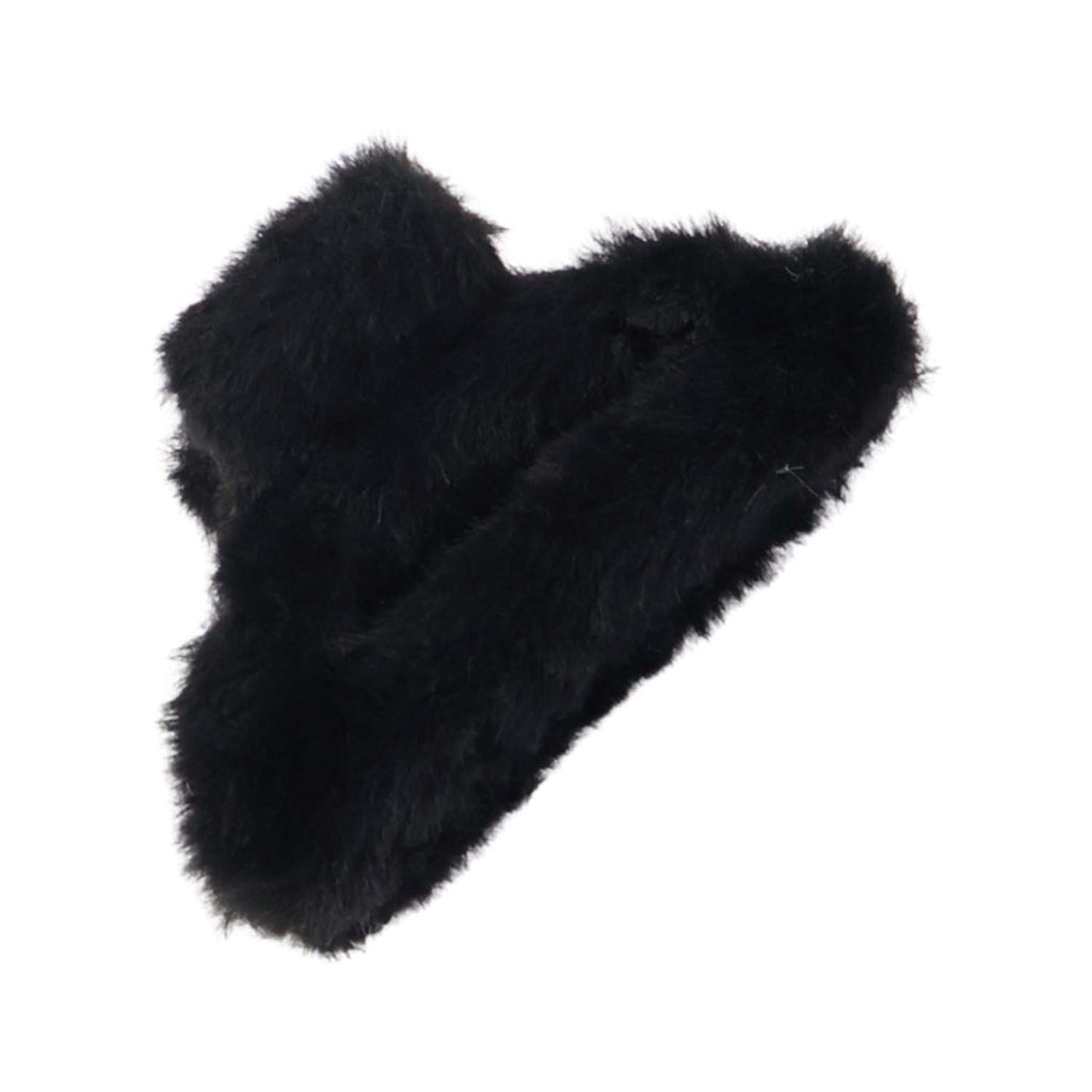 Furry big-size hair claw clip with plush texture for comfortable all-day wear.