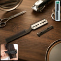 Double-sided razor hair cutting comb for precise styling