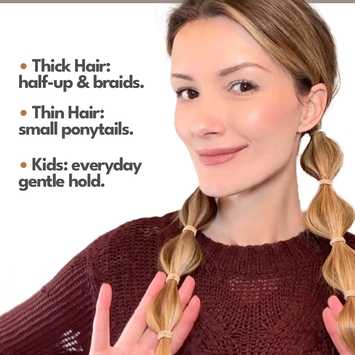 Rubber elastic hair bands in assorted vibrant colors