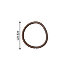 Close-up of flexible, stretchable elastic hair ties