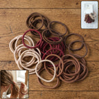 Set of 40 soft elasticity hair bands in assorted colors