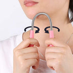 Front view of the stainless steel Facial Hair Remover Tool